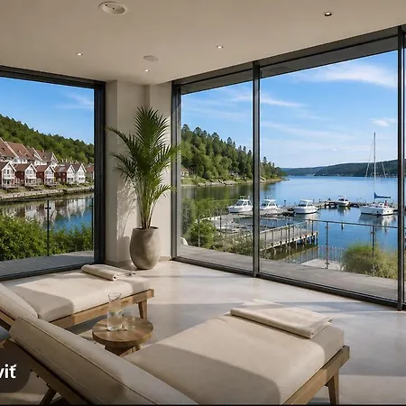 Waterfront Apartment, Balcony, Beach, Near Oslo Askjer