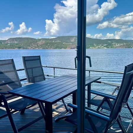 Apartman Waterfront Apartment, Balcony, Beach, Near Oslo Askjer